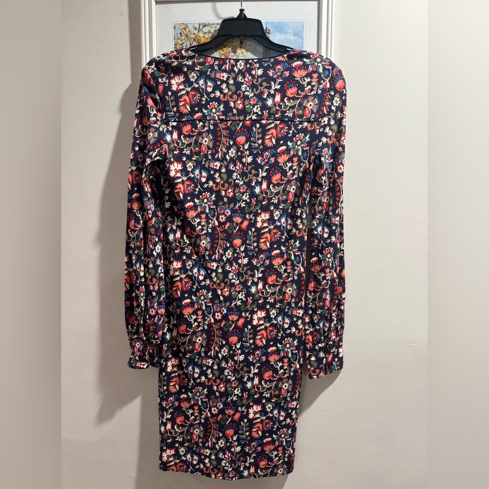 Tory Burch Navy Floral Dress - Picture 2 of 5